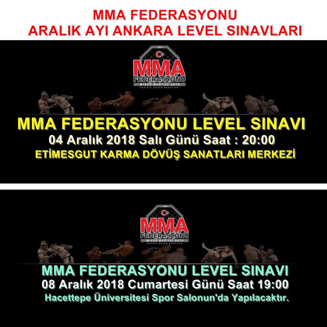 MMA LEVEL SINAVI ANKARA 