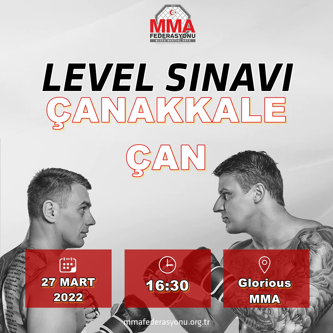 MMA LEVEL SINAVI GLORIOUS MMA ÇANAKKALE-ÇAN