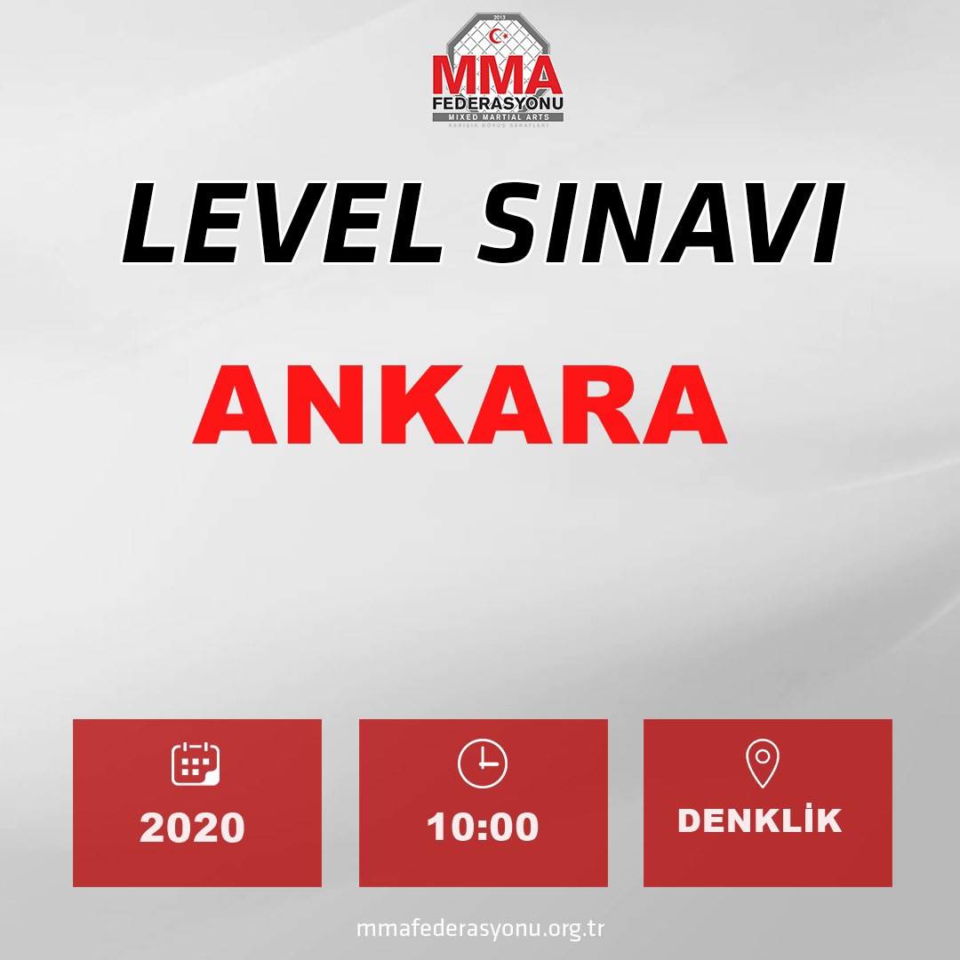 MMA LEVEL SINAVI ANKARA DENKLİK 
