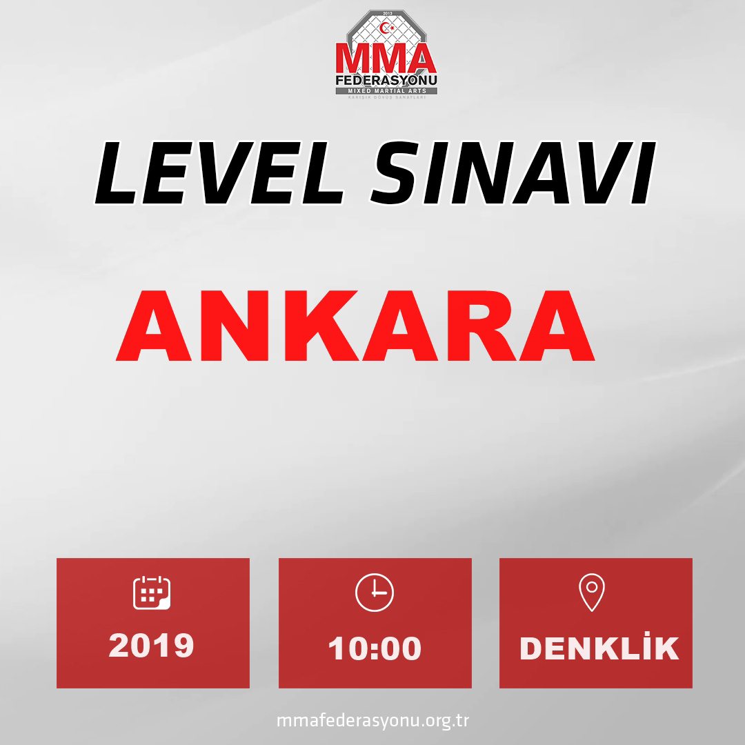 MMA LEVEL SINAVI ANKARA DENKLİK 