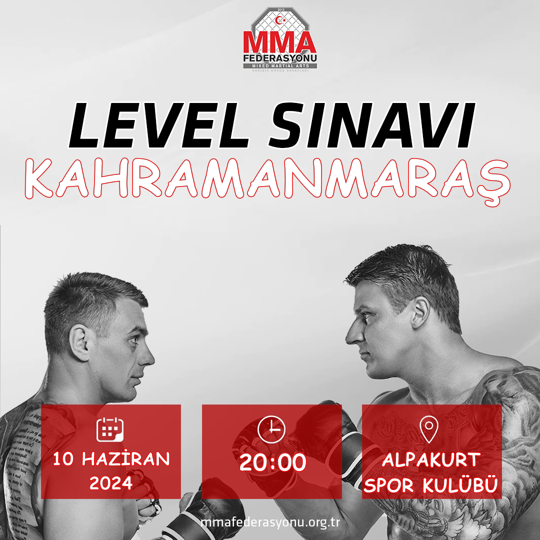 MMA LEVEL SINAVI ALPAKURT SPOR KULÜBÜ KAHRAMANMARAŞ