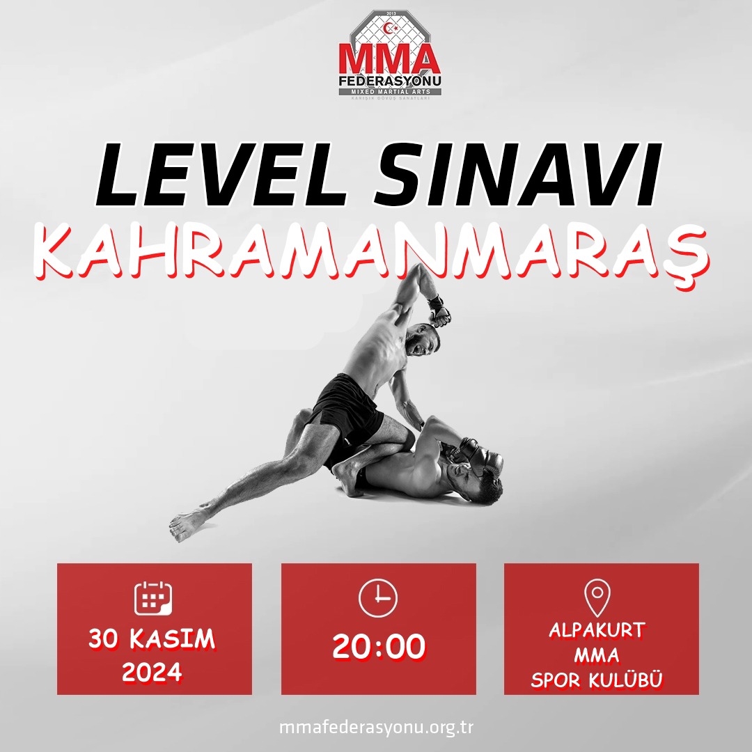 MMA LEVEL SINAVI ALPAKURT SPOR KULÜBÜ KAHRAMANMARAŞ