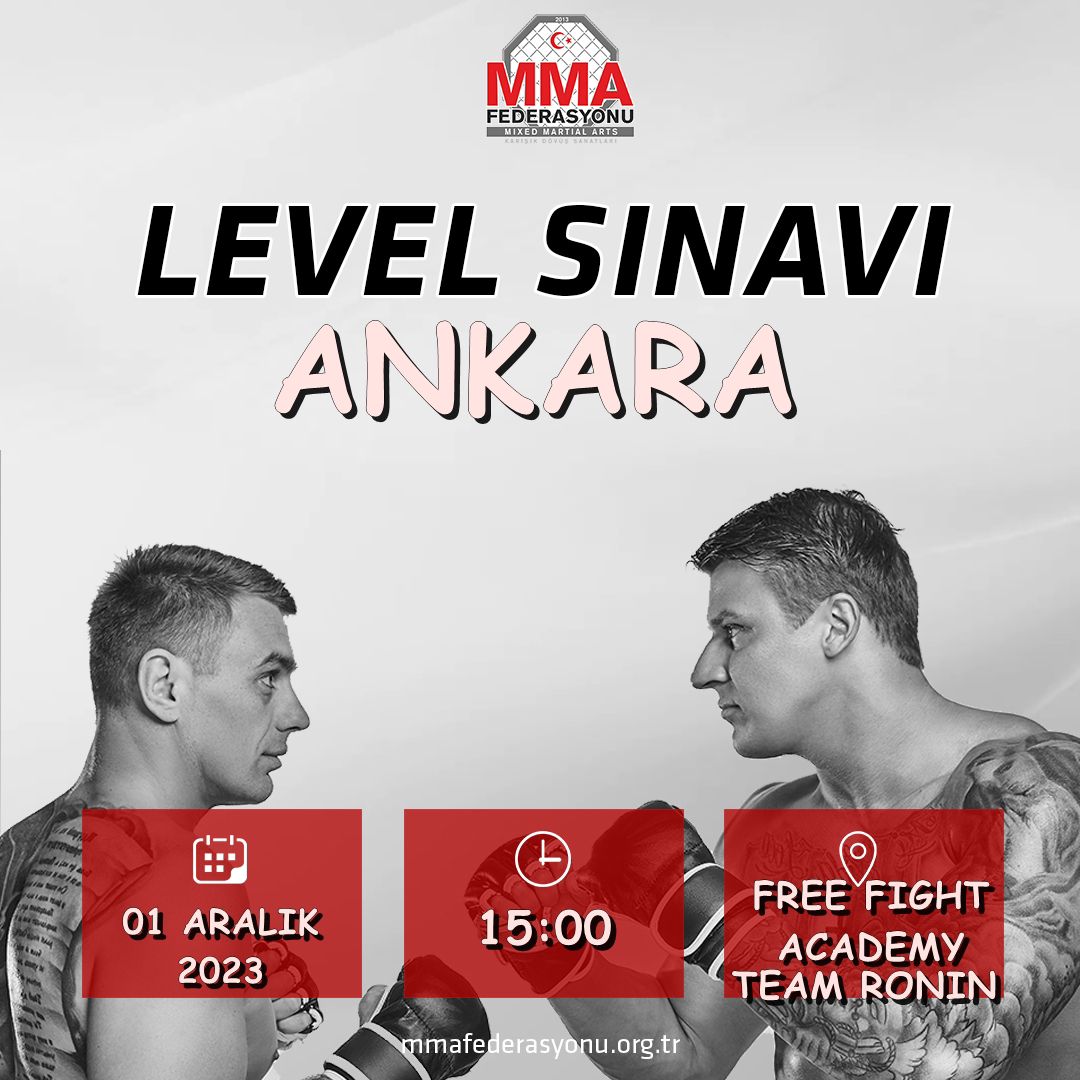 MMA LEVEL SINAVI FREE FIGHT ACADEMY-TEAM RONIN ANKARA