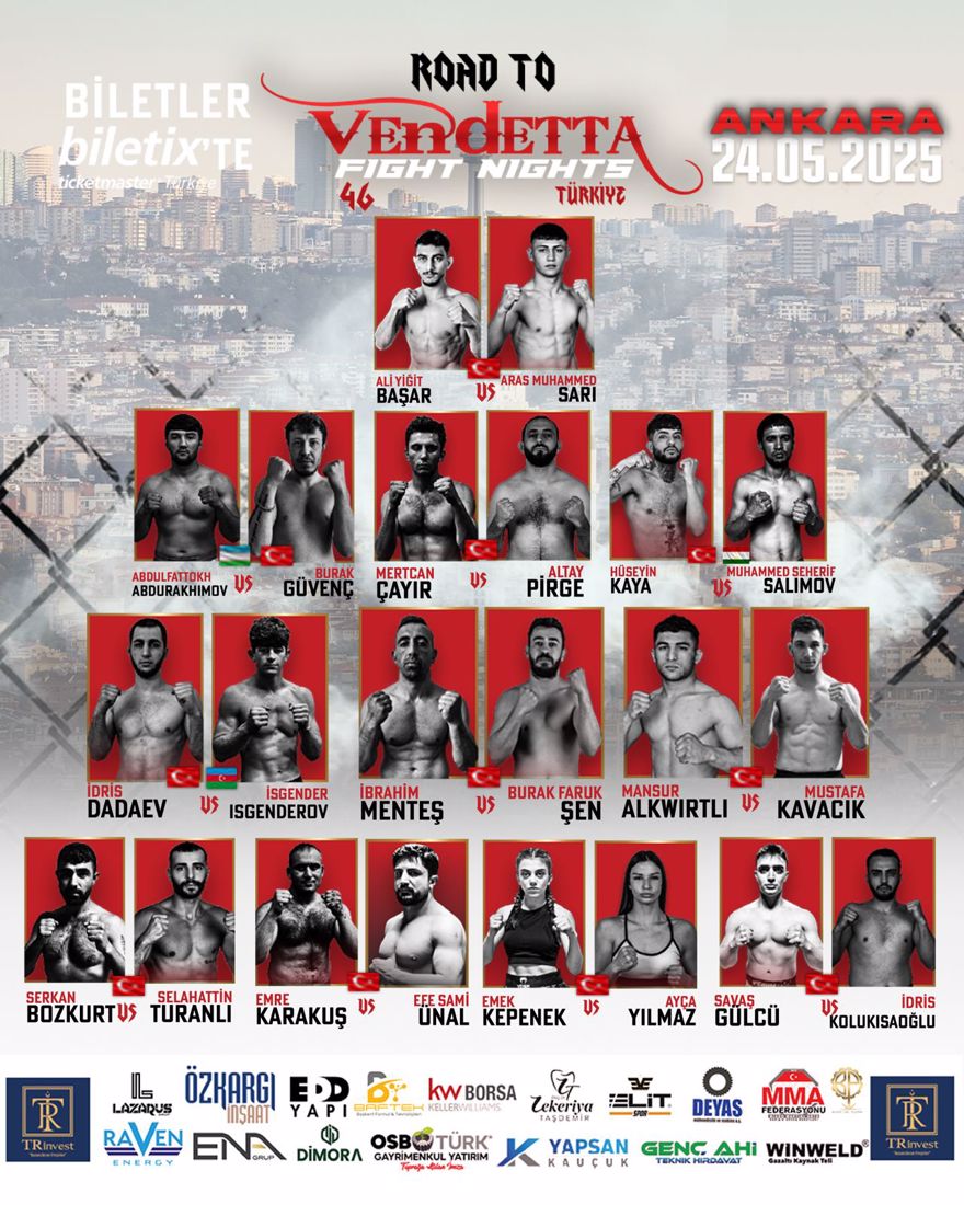 ROAD VENDETTA FIGHT NIGHT 46 ANKARA 