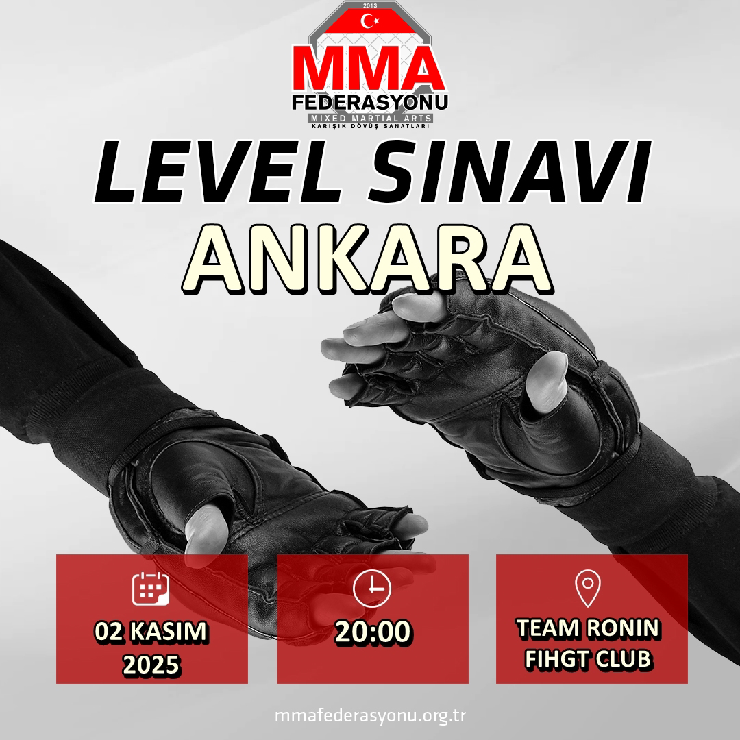 MMA LEVEL SINAVI TEAM RONIN FIGHT ACADEMY ANKARA