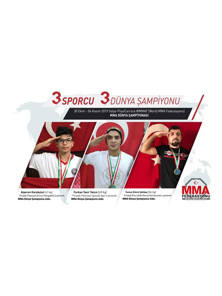 WMMAF MMA DÜNYA ŞAMPİYONASI İTALYA/PİSA/CARRARA 30 EKİM-04 KASIM 2019